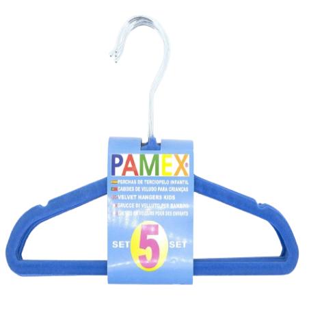 PERCHAS TERCIOPELO PAMEX INFANTIL PACK-5 UD