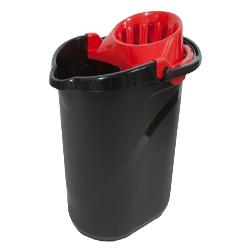 CUBO FREGONA+ESCURRIDOR PAMEX NEGRO 15 L UD