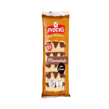 S/GLUTEN PROCELI BIZCOCHO MARMOLADO 4 UD P/120 GR