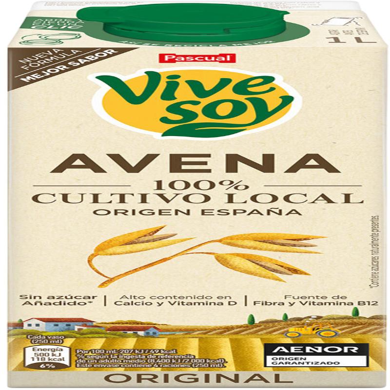 VIVESOY ORIGINAL BEBIDA DE AVENA PASCUAL B/1 L
