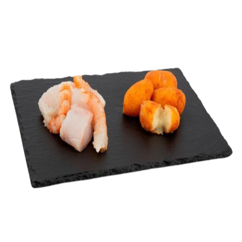 CROQUETA DE FER RAPE Y LANGOSTINOS 12 UD B/400.GR.