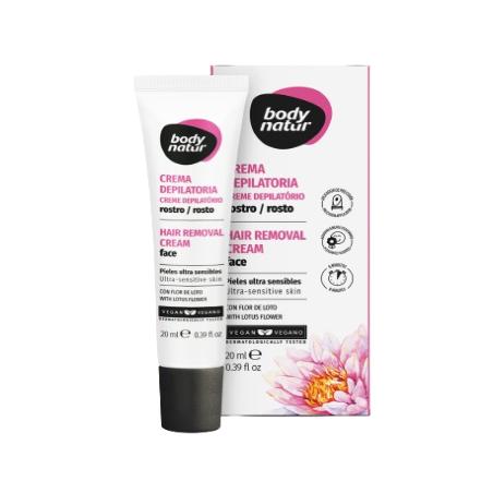 DEPILADOR BODYNATUR CREMA FACIAL SENSIBLE B/20 ML
