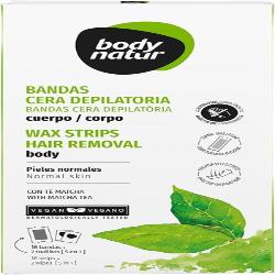 DEPILADOR BODYNATUR BANDAS CORPORALES MEN B/16 UD