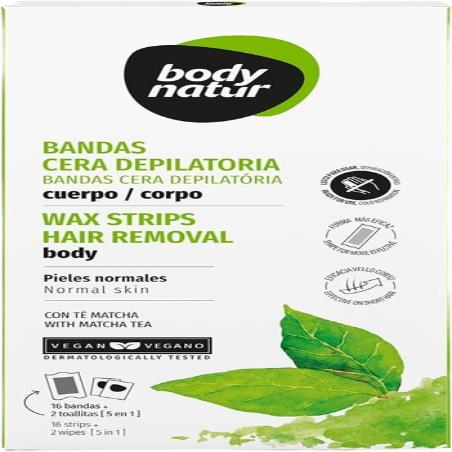 DEPILADOR BODYNATUR BANDAS CORPORALES MEN B/16 UD