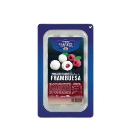 QUESO PERLAS CABRA C/ FRAMBUESA EL PASTOR P/125 GR