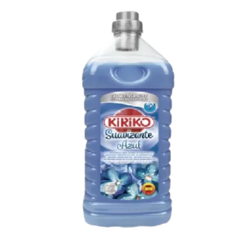 SUAVIZANTE KIRIKO AZUL 72 DOSIS BOTELLA 2 LITROS