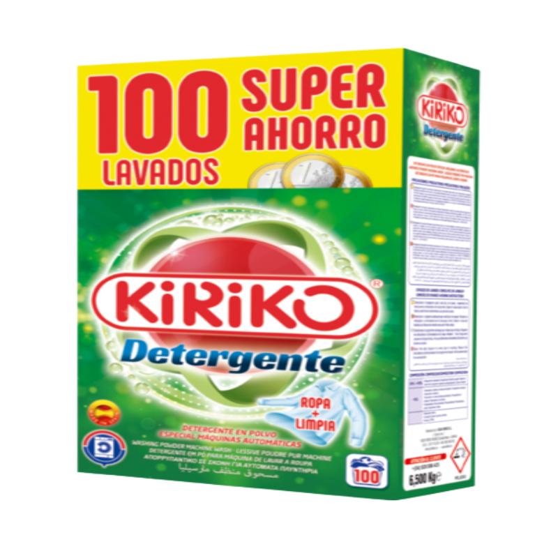 DETERGENTE KIRIKO MALETA 100 LAVADOS 6,5 KILOS