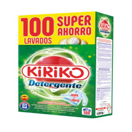 DETERGENTE KIRIKO MALETA 100 LAVADOS 6,5 KILOS