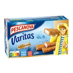 MERLUZA PESCANOVA VARITA CRUJIENTE S/GLUTE P/300GR