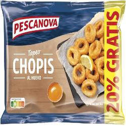 CHOPIS PESCANOVA REBOZADOS AL HUEVO B/300 GR