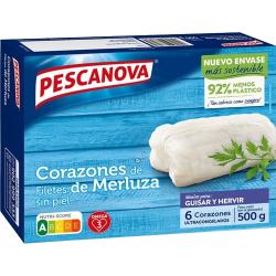 MERLUZA PESCANOVA CORAZONES DE FILETES P/500 GR