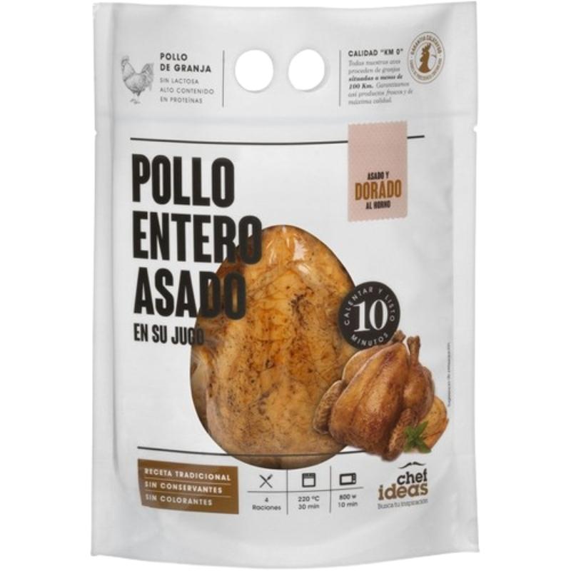 CHEF IDEAS POLLO ENTERO ASADO B/900 GR