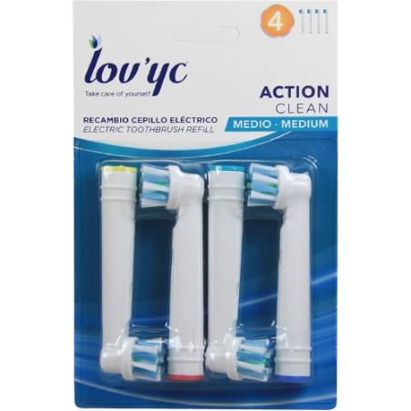 CEPILLO DENTAL LOV'YC RECAMBIO ACTION CLEAN P-4 UD