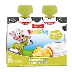 YOGUR PASCUAL YOGIKIDS POUCH MACEDONIA  P/2X80.GR.