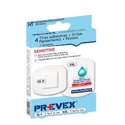 TIRAS PREVEX ADHESIVAS 2 TAMAÑOS SENSITIVE P/4 UD