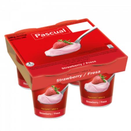 YOGUR PASCUAL SABOR FRESA PACK-4 UD