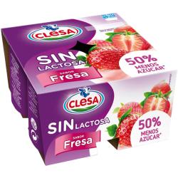 CLESA YOGUR S/LACTOSA FRESA PACK-4 UD