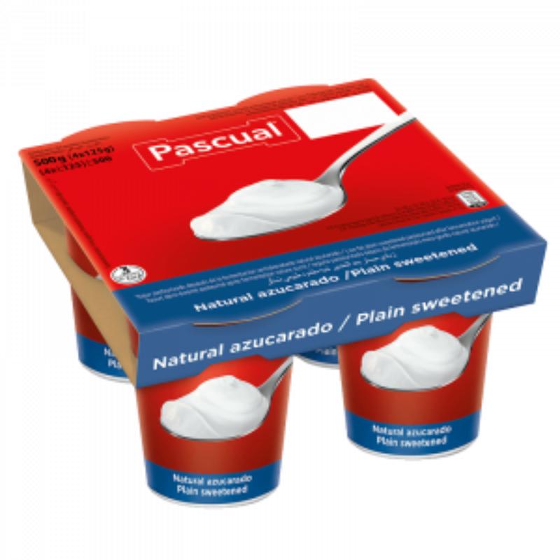 YOGUR PASCUAL SABOR NAT. AZUCARADO PACK-4 UD