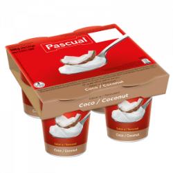 YOGUR PASCUAL SABOR COCO PACK-4 UD