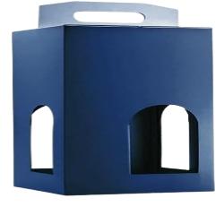 CAJA CARTON CHRISTMAS 4 BOTELLAS 420X324X95 UD