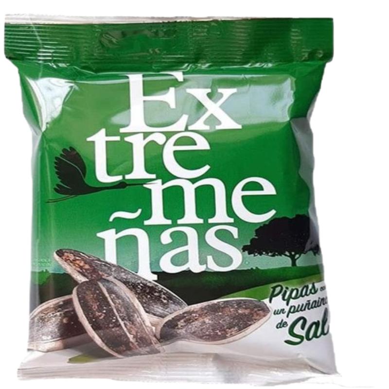 PIPAS GIRASOL EXTREMEÑAS CON SAL B/120GR