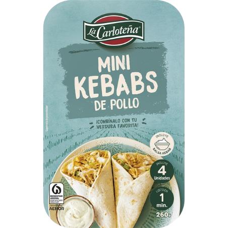 KEBAB DE POLLO MINI LA CARLOTEÑA 260GR PACK-4 UD 