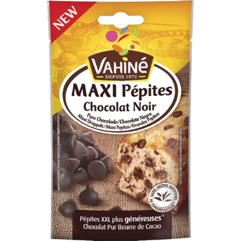 PEPITAS DE CHOCOLATE NEGRO MAXI VAHINE B/100 GR