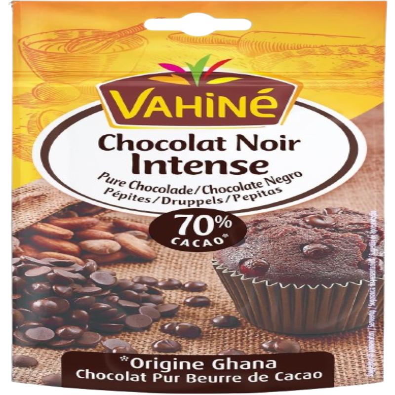 PEPITAS DE CHOCOLATE NEGRO 70% VAHINE B/100GR