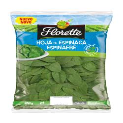 FLORETTE ESPINACAS HOJAS BOLSA 250 GR