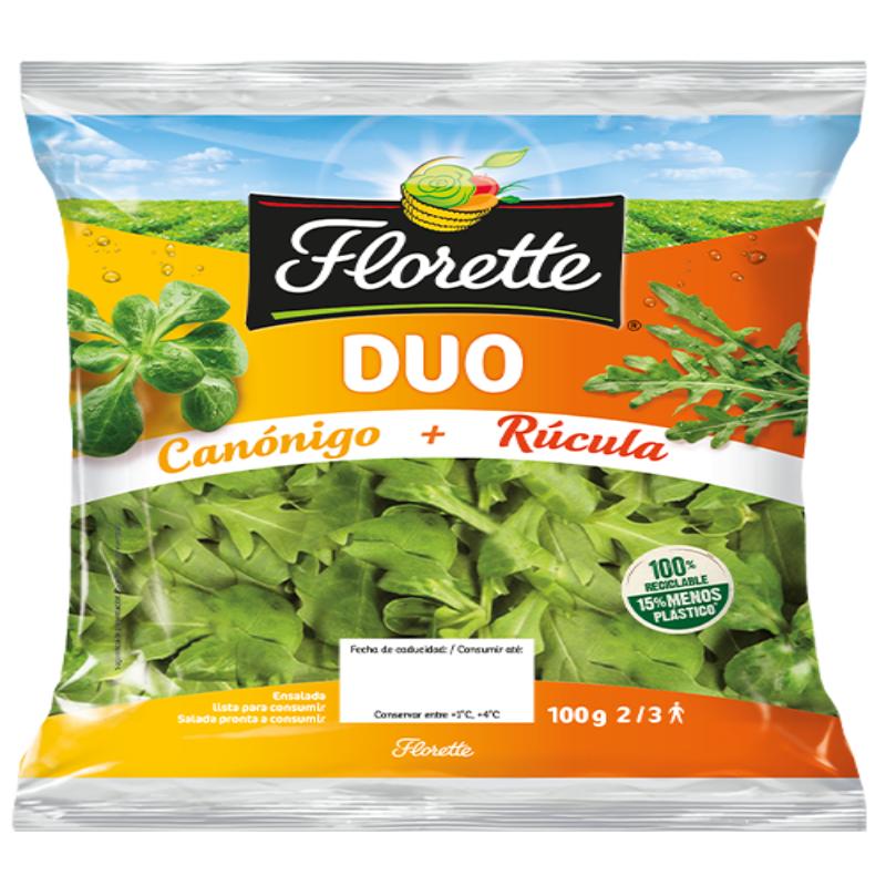 FLORETTE ENSALADA DUO CANONIGO + RUCULA B/100GR