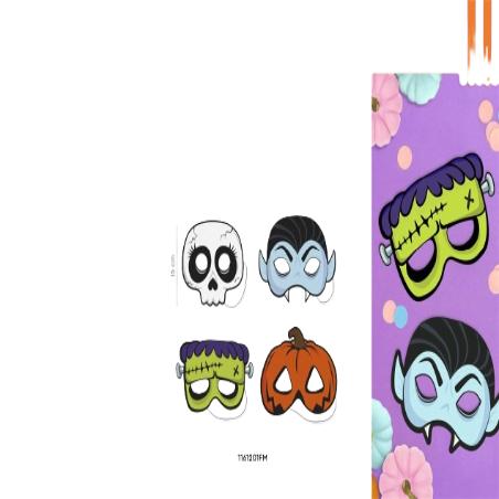 HALLOWEEN MASCARA TRUCO O TRATO R/1161201 P/6UD